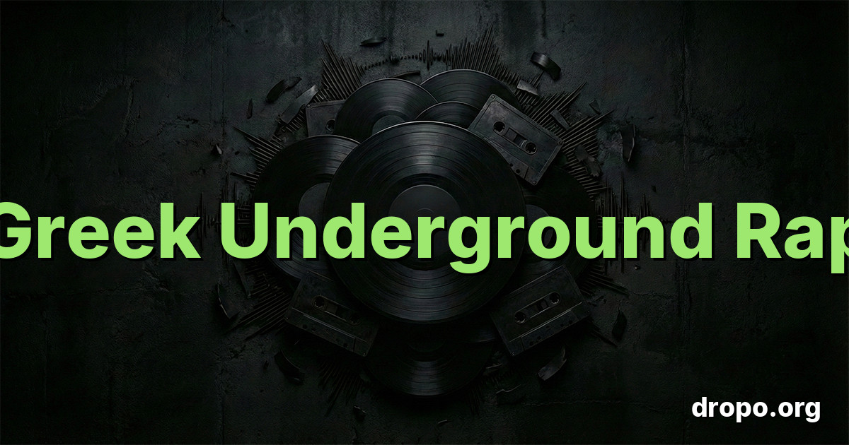 Greek Underground Rap плейлист 2026 Най добрата музика в Spotify Dropo 